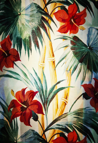 Hawaiiana Barkcloth | Rectangle