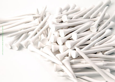 White Golf Tees