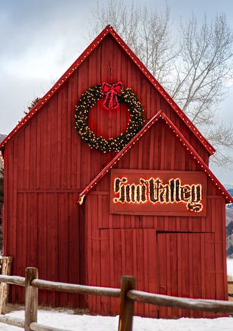 Sun Valley Barn, Winter | Rectangle